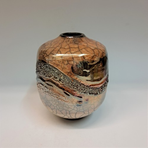 #230751 Raku Glitter Pot $32 at Hunter Wolff Gallery